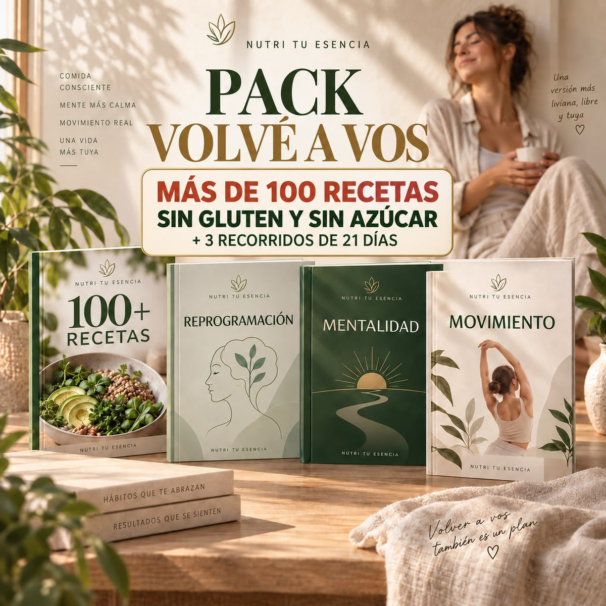 Pack volvé a vos para habitarte desde un lugar con amor